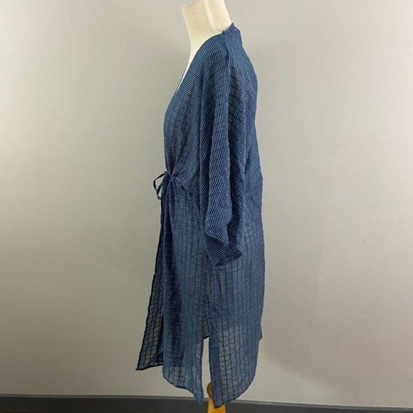 NWT TREASURE‎ & BOND Blue Pinstripe Long Open Tie Cardigan (O/S) - Picture 5 of 9